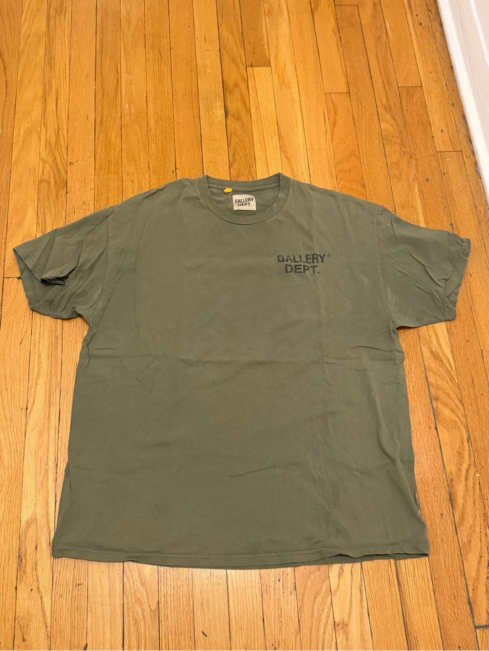 Gallery Dept Olive Green Short-Sleeve Logo Tee